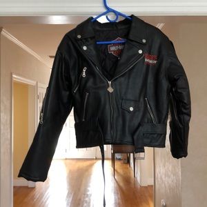 90s Vintage Harley Davidson Moto Jacket